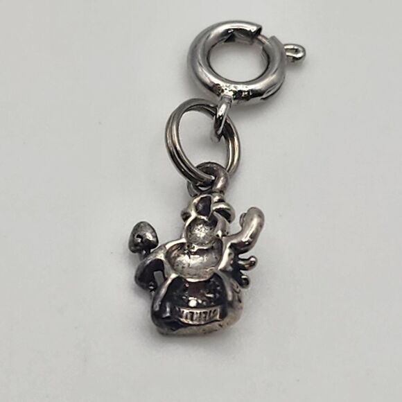 Sterling Silver Snowman Charm - Picture 2 of 3